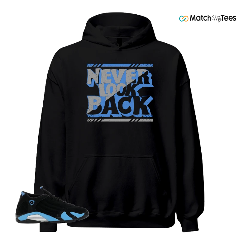 NIKE AIR JORDAN 14 RETRO BLACK UNIVERSITY BLUE (2026) (GS) SNEAKER Matching Tees hoodie