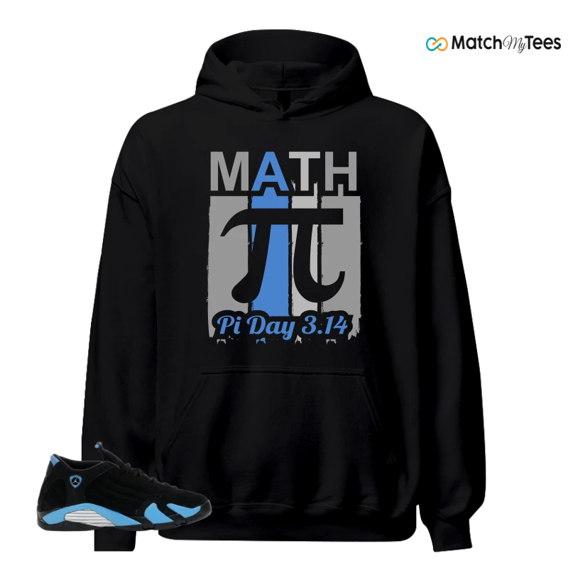 NIKE AIR JORDAN 14 RETRO BLACK UNIVERSITY BLUE (2026) (GS) SNEAKER Matching Tees hoodie