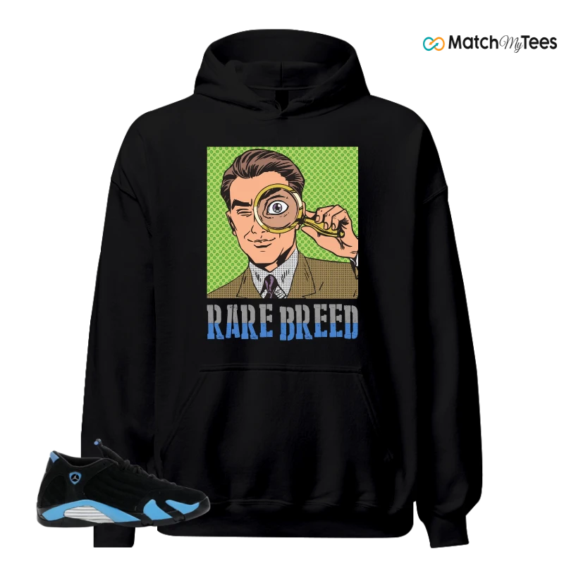 NIKE AIR JORDAN 14 RETRO BLACK UNIVERSITY BLUE (2026) (GS) SNEAKER Matching Tees hoodie