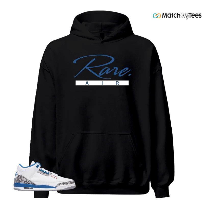 NIKE AIR JORDAN 3 RETRO TRUE BLUE 2026 GRADE SCHOOL SNEAKER/WHITE/VARSITY RED/TRUE BLUE/CEMENT GREY/ANTHRACITE matching Hoodie