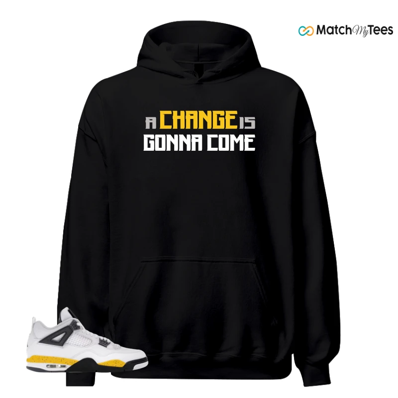 NIKE AIR JORDAN 4 RARE AIR TOUR YELLOW SNEAKER Matching Tees hoodie
