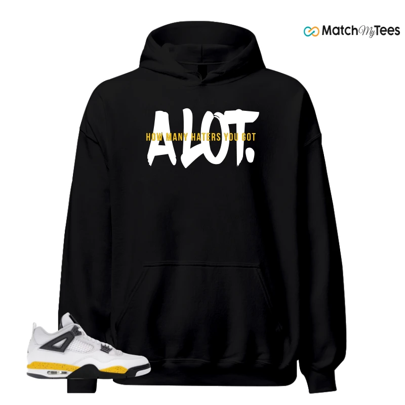 NIKE AIR JORDAN 4 RARE AIR TOUR YELLOW SNEAKER Matching Tees hoodie
