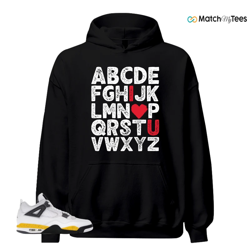 NIKE AIR JORDAN 4 RARE AIR TOUR YELLOW SNEAKER Matching Tees hoodie
