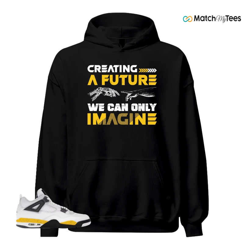 NIKE AIR JORDAN 4 RARE AIR TOUR YELLOW SNEAKER Matching Tees hoodie