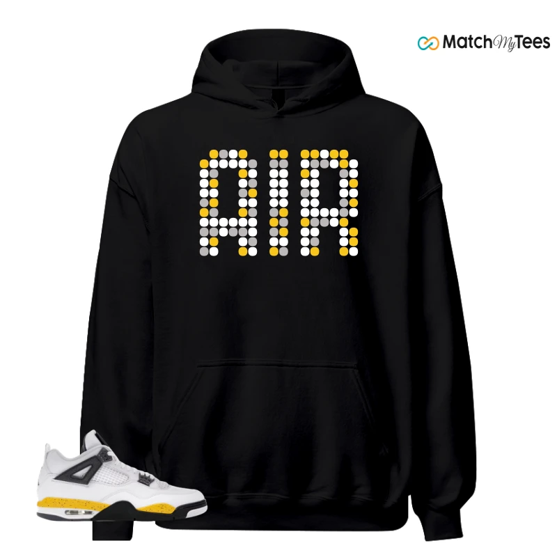 NIKE AIR JORDAN 4 RARE AIR TOUR YELLOW SNEAKER Matching Tees hoodie