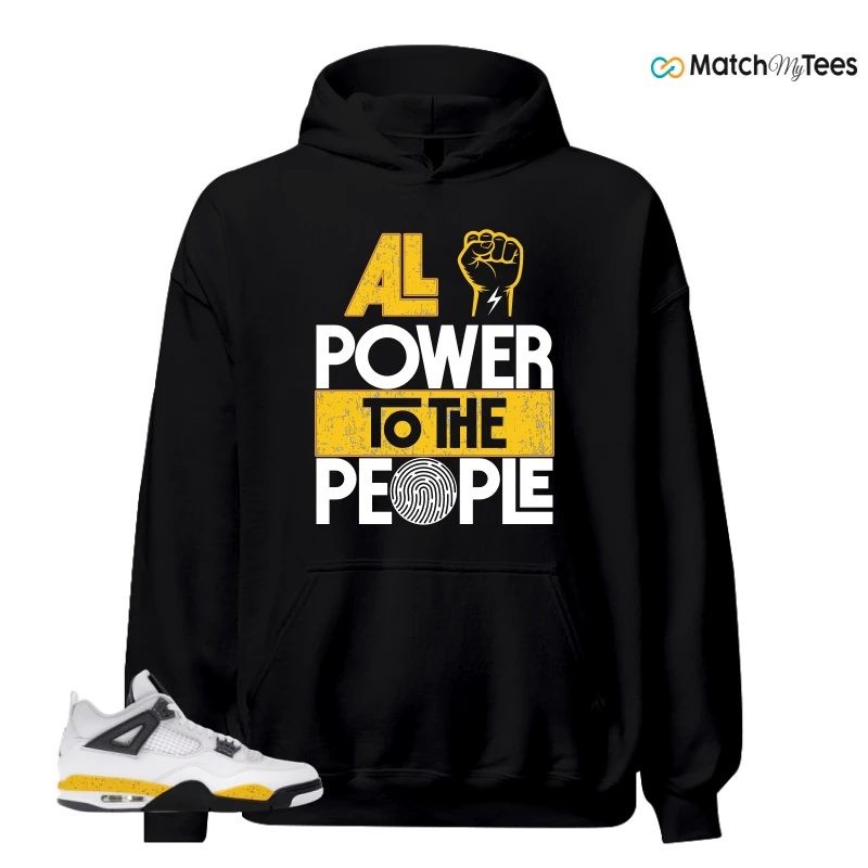 NIKE AIR JORDAN 4 RARE AIR TOUR YELLOW SNEAKER Matching Tees hoodie