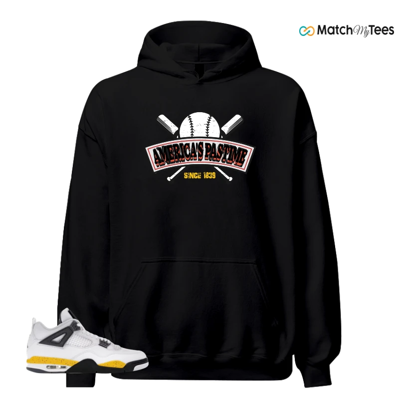 NIKE AIR JORDAN 4 RARE AIR TOUR YELLOW SNEAKER Matching Tees hoodie