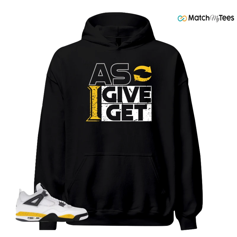 NIKE AIR JORDAN 4 RARE AIR TOUR YELLOW SNEAKER Matching Tees hoodie