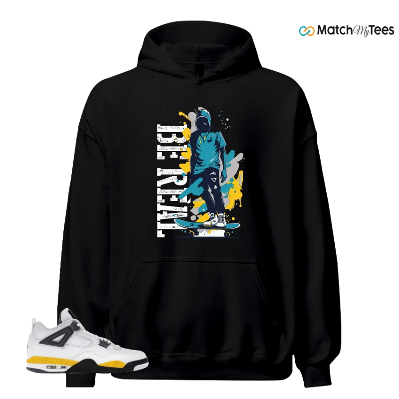 NIKE AIR JORDAN 4 RARE AIR TOUR YELLOW SNEAKER Matching Tees hoodie