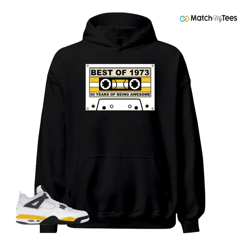NIKE AIR JORDAN 4 RARE AIR TOUR YELLOW SNEAKER Matching Tees hoodie