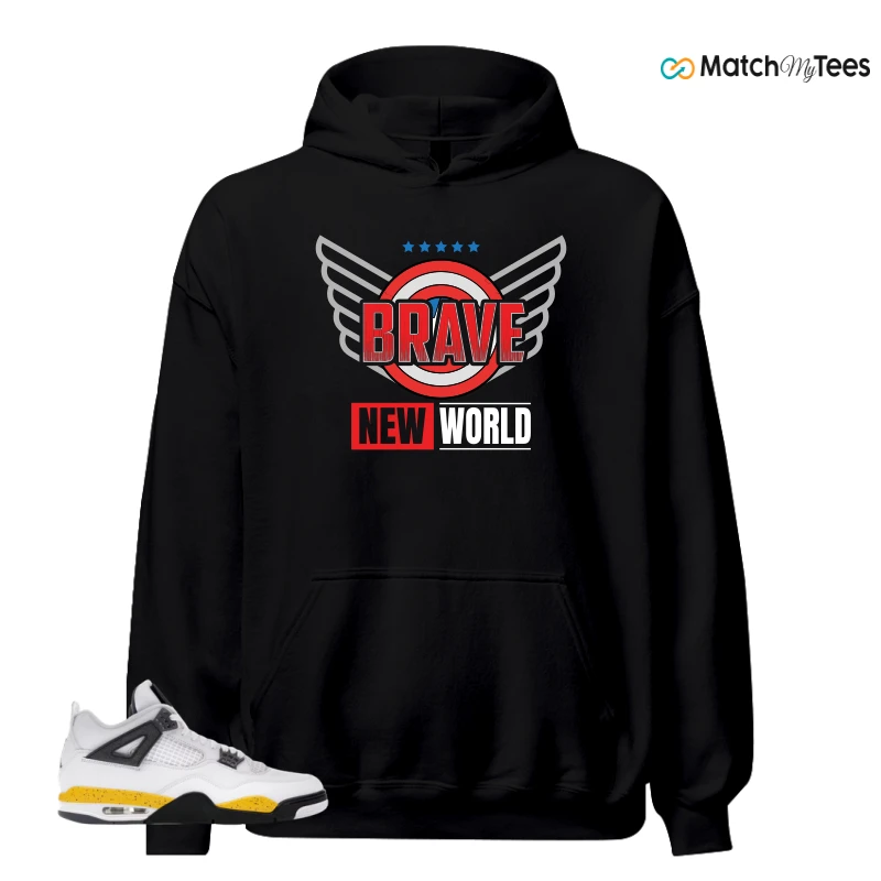 NIKE AIR JORDAN 4 RARE AIR TOUR YELLOW SNEAKER Matching Tees hoodie
