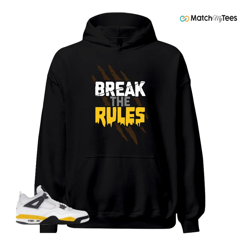 NIKE AIR JORDAN 4 RARE AIR TOUR YELLOW SNEAKER Matching Tees hoodie