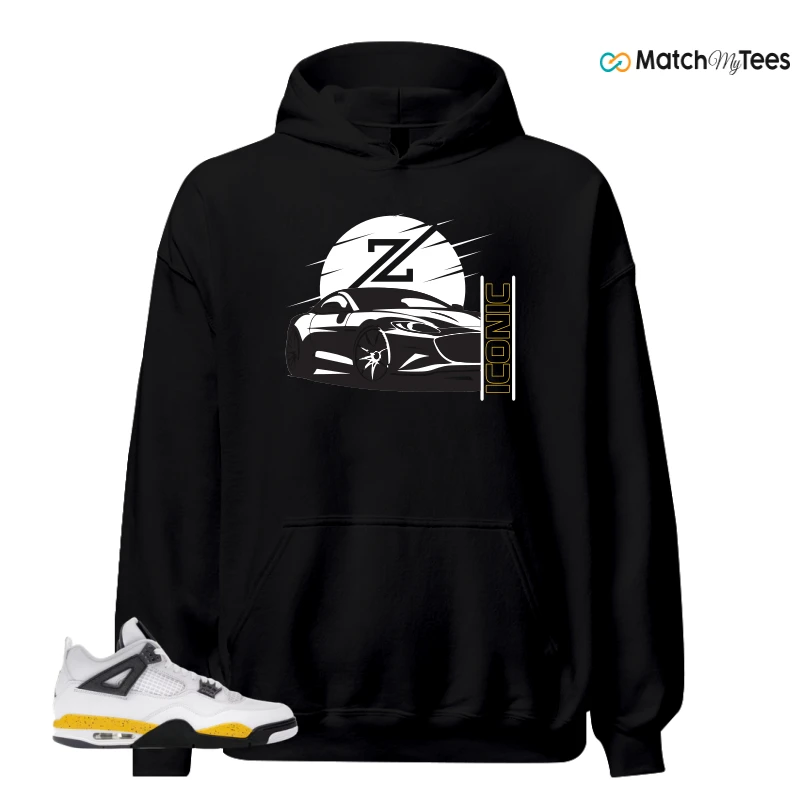 NIKE AIR JORDAN 4 RARE AIR TOUR YELLOW SNEAKER Matching Tees hoodie