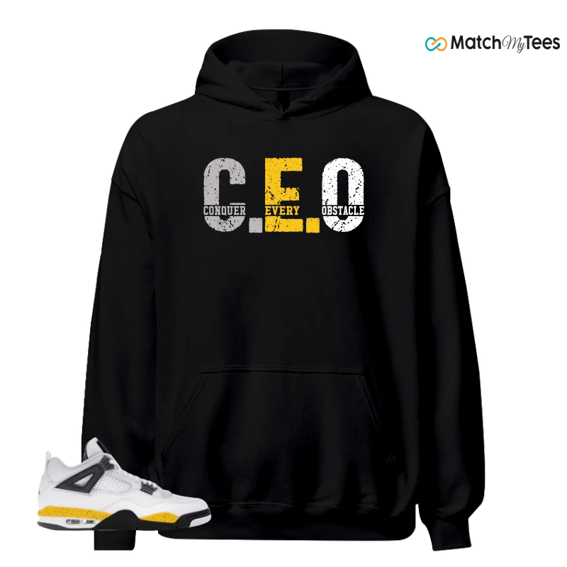 NIKE AIR JORDAN 4 RARE AIR TOUR YELLOW SNEAKER Matching Tees hoodie