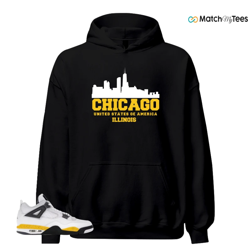 NIKE AIR JORDAN 4 RARE AIR TOUR YELLOW SNEAKER Matching Tees hoodie