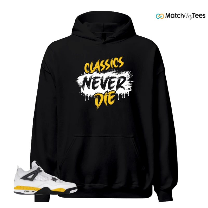 NIKE AIR JORDAN 4 RARE AIR TOUR YELLOW SNEAKER Matching Tees hoodie