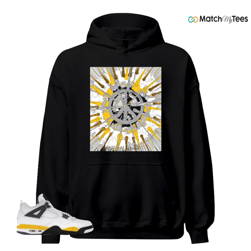 NIKE AIR JORDAN 4 RARE AIR TOUR YELLOW SNEAKER Matching Tees hoodie