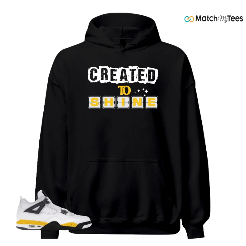 NIKE AIR JORDAN 4 RARE AIR TOUR YELLOW SNEAKER Matching Tees hoodie