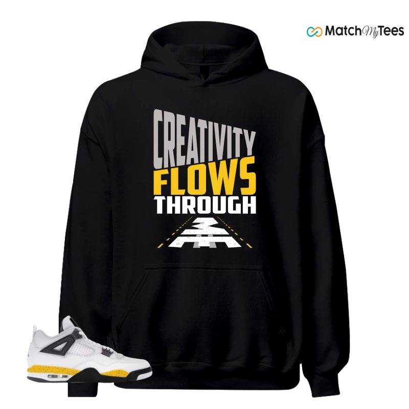 NIKE AIR JORDAN 4 RARE AIR TOUR YELLOW SNEAKER Matching Tees hoodie