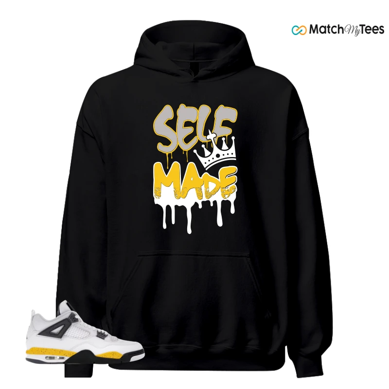 NIKE AIR JORDAN 4 RARE AIR TOUR YELLOW SNEAKER Matching Tees hoodie