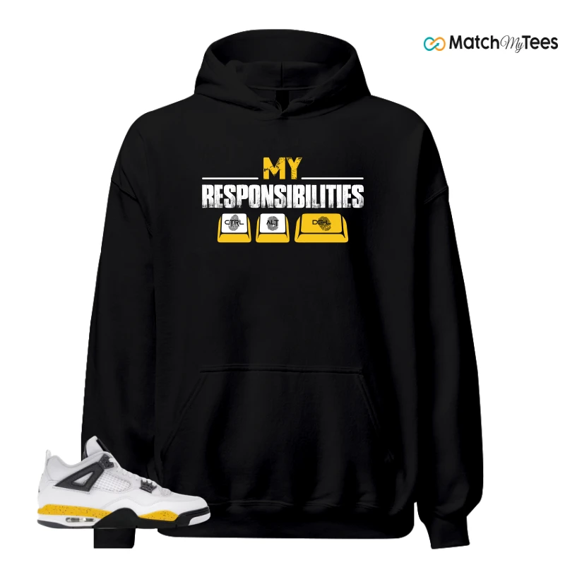 NIKE AIR JORDAN 4 RARE AIR TOUR YELLOW SNEAKER Matching Tees hoodie