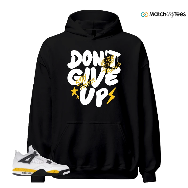 NIKE AIR JORDAN 4 RARE AIR TOUR YELLOW SNEAKER Matching Tees hoodie