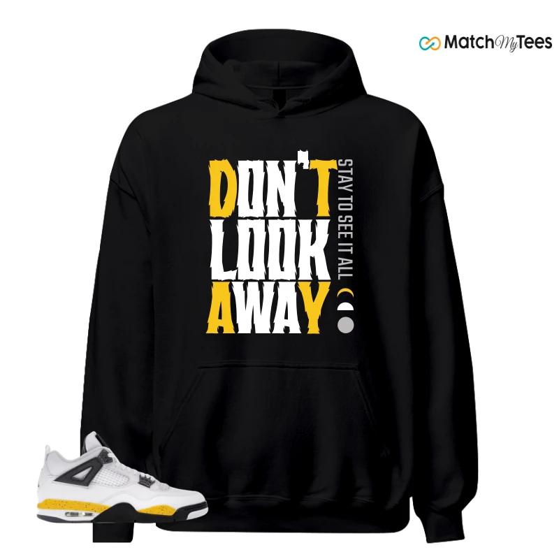 NIKE AIR JORDAN 4 RARE AIR TOUR YELLOW SNEAKER Matching Tees hoodie