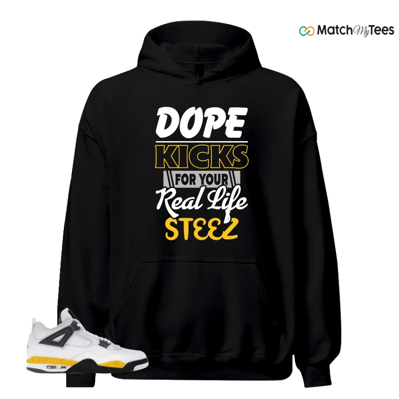 NIKE AIR JORDAN 4 RARE AIR TOUR YELLOW SNEAKER Matching Tees hoodie