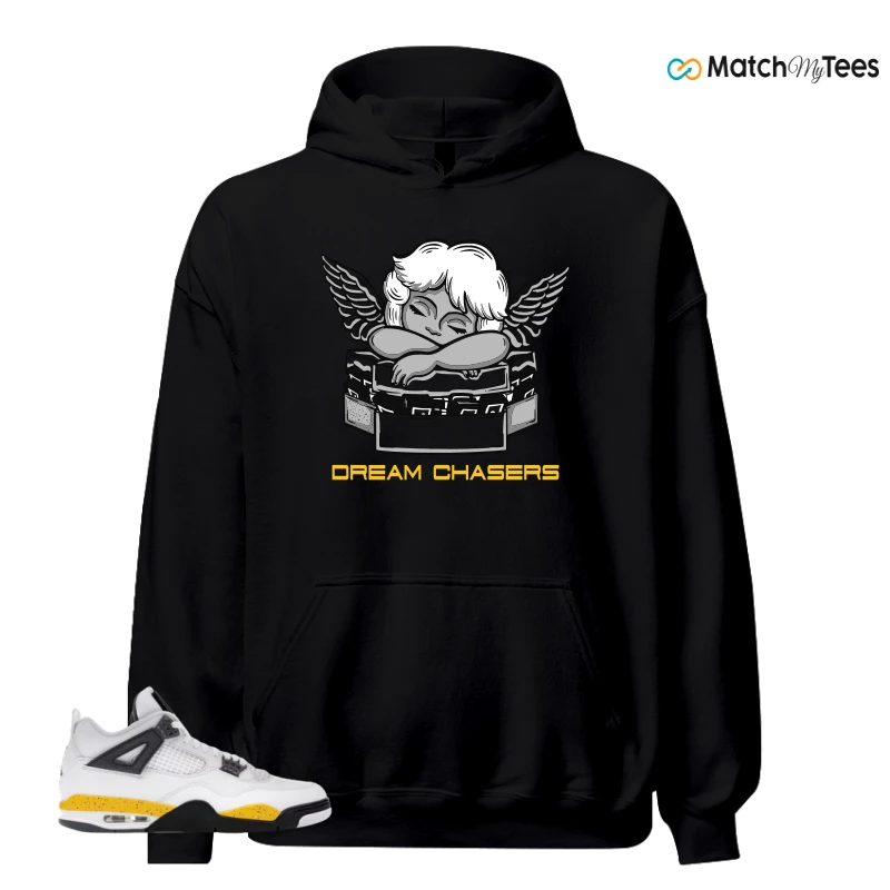 NIKE AIR JORDAN 4 RARE AIR TOUR YELLOW SNEAKER Matching Tees hoodie