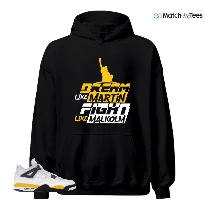 NIKE AIR JORDAN 4 RARE AIR TOUR YELLOW SNEAKER Matching Tees hoodie
