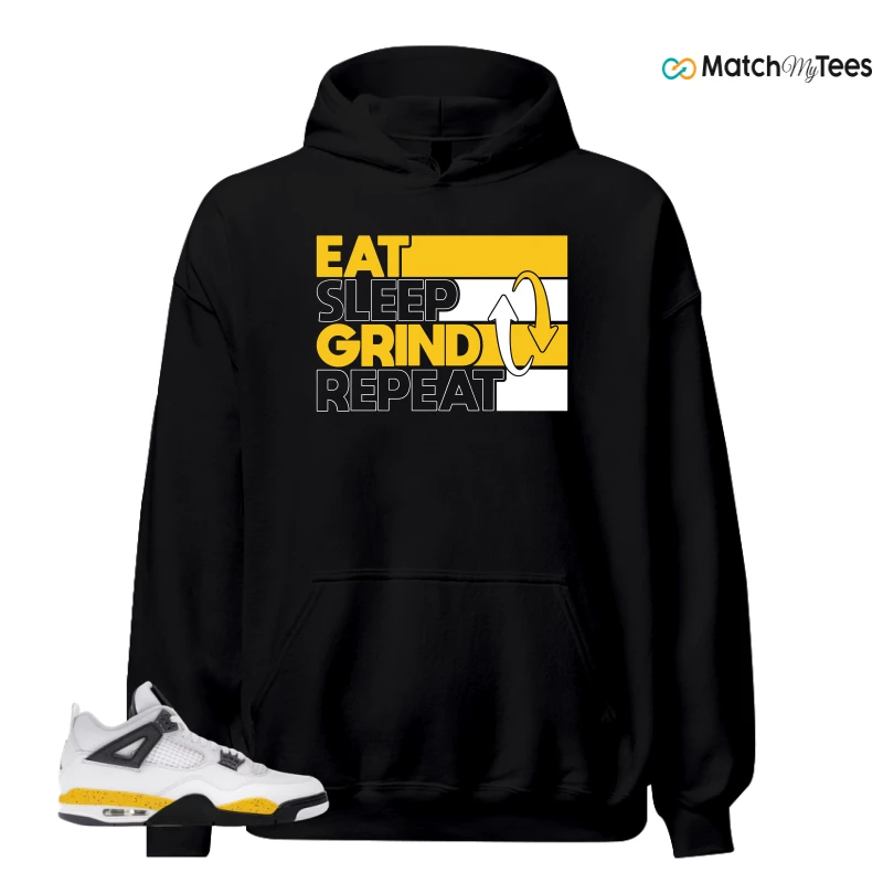 NIKE AIR JORDAN 4 RARE AIR TOUR YELLOW SNEAKER Matching Tees hoodie