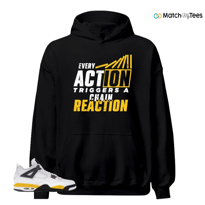 NIKE AIR JORDAN 4 RARE AIR TOUR YELLOW SNEAKER Matching Tees hoodie