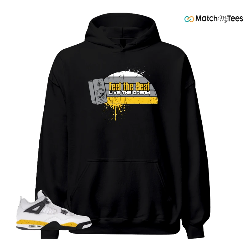 NIKE AIR JORDAN 4 RARE AIR TOUR YELLOW SNEAKER Matching Tees hoodie