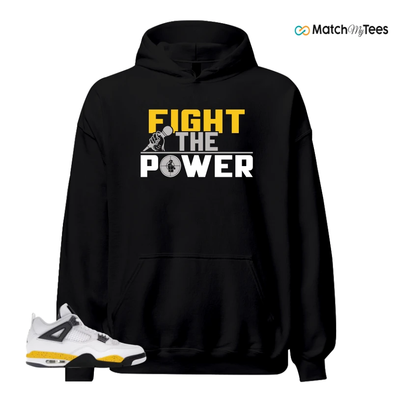 NIKE AIR JORDAN 4 RARE AIR TOUR YELLOW SNEAKER Matching Tees hoodie