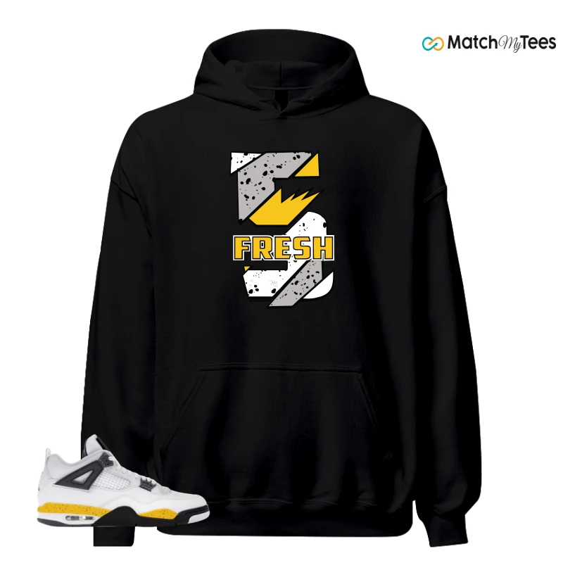 NIKE AIR JORDAN 4 RARE AIR TOUR YELLOW SNEAKER Matching Tees hoodie