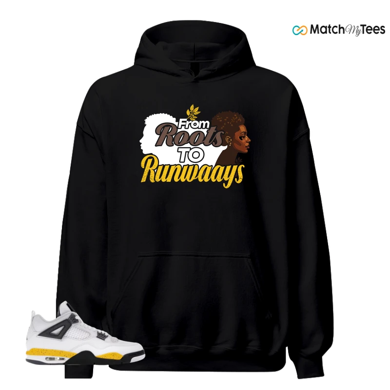 NIKE AIR JORDAN 4 RARE AIR TOUR YELLOW SNEAKER Matching Tees hoodie