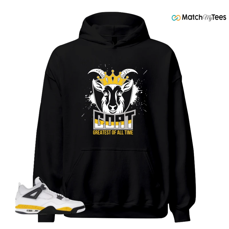 NIKE AIR JORDAN 4 RARE AIR TOUR YELLOW SNEAKER Matching Tees hoodie