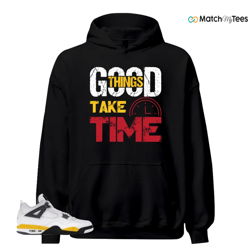 NIKE AIR JORDAN 4 RARE AIR TOUR YELLOW SNEAKER Matching Tees hoodie