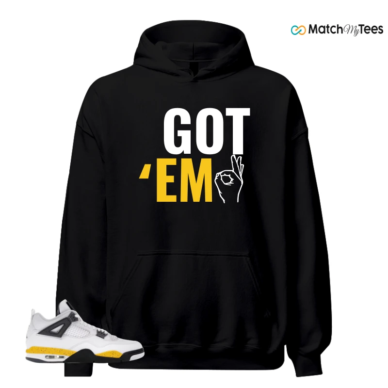 NIKE AIR JORDAN 4 RARE AIR TOUR YELLOW SNEAKER Matching Tees hoodie