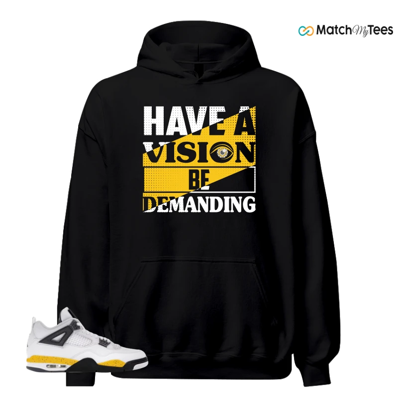 NIKE AIR JORDAN 4 RARE AIR TOUR YELLOW SNEAKER Matching Tees hoodie