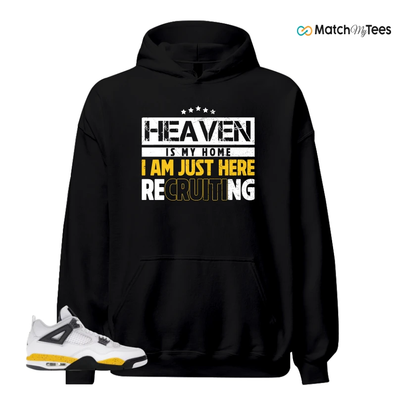 NIKE AIR JORDAN 4 RARE AIR TOUR YELLOW SNEAKER Matching Tees hoodie
