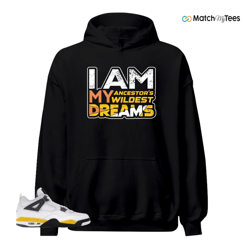 NIKE AIR JORDAN 4 RARE AIR TOUR YELLOW SNEAKER Matching Tees hoodie