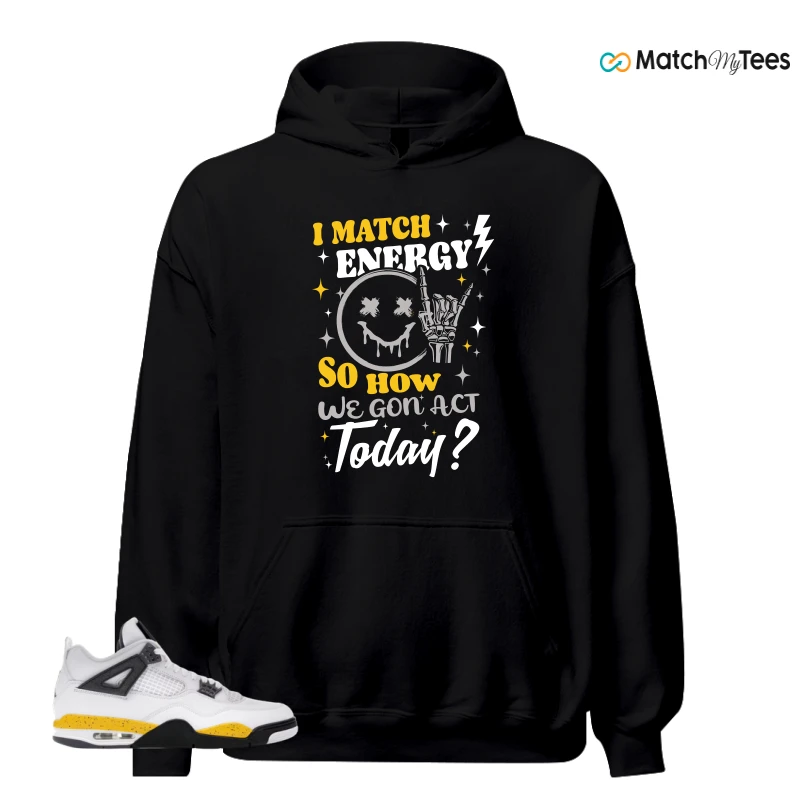 NIKE AIR JORDAN 4 RARE AIR TOUR YELLOW SNEAKER Matching Tees hoodie