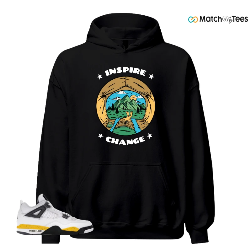 NIKE AIR JORDAN 4 RARE AIR TOUR YELLOW SNEAKER Matching Tees hoodie
