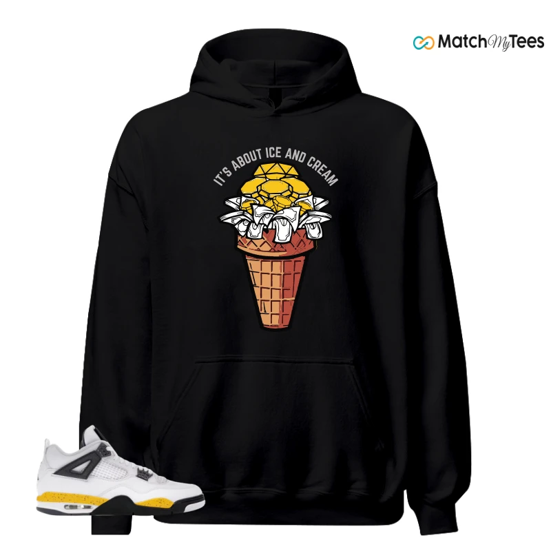 NIKE AIR JORDAN 4 RARE AIR TOUR YELLOW SNEAKER Matching Tees hoodie