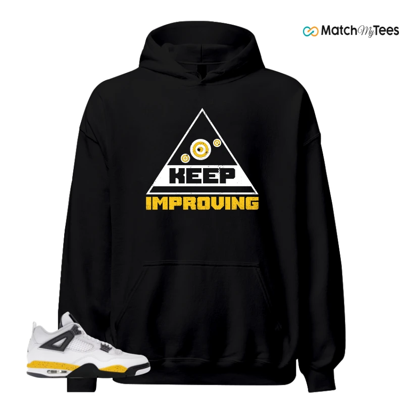 NIKE AIR JORDAN 4 RARE AIR TOUR YELLOW SNEAKER Matching Tees hoodie