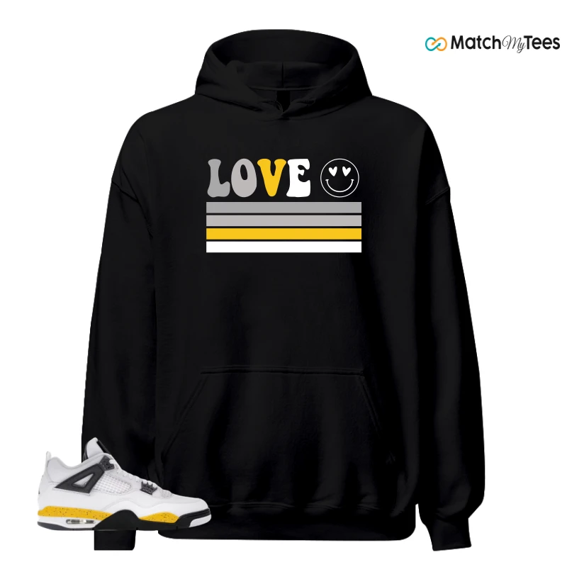 NIKE AIR JORDAN 4 RARE AIR TOUR YELLOW SNEAKER Matching Tees hoodie