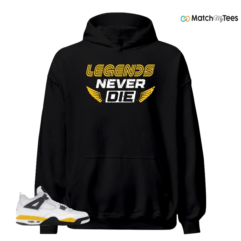NIKE AIR JORDAN 4 RARE AIR TOUR YELLOW SNEAKER Matching Tees hoodie