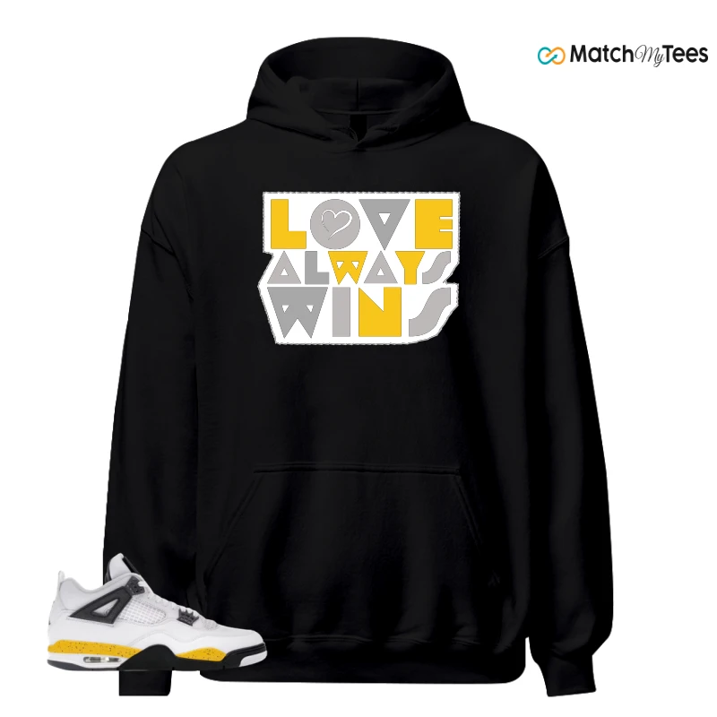 NIKE AIR JORDAN 4 RARE AIR TOUR YELLOW SNEAKER Matching Tees hoodie