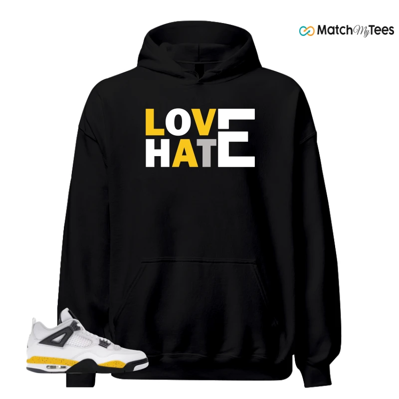 NIKE AIR JORDAN 4 RARE AIR TOUR YELLOW SNEAKER Matching Tees hoodie